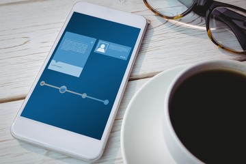Composite image of website interface