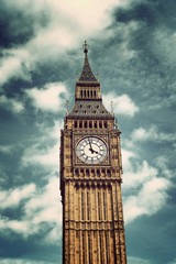 Fototapete - Clock Tower known as Big Ben, in London, UK