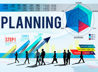 Canvas Print - Business Planning Data Analysis Strategy Concept