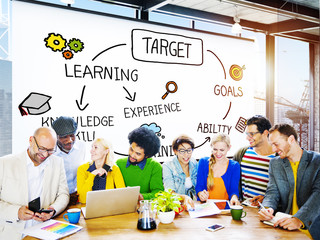 Sticker - Target Aspiration Goal Achievement Vision Concept