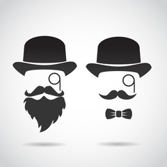 Wall Mural - retro gentleman. vector illustration.