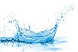 Fototapeta Łazienka - blue water splash