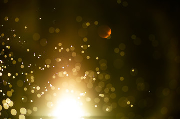 Wall Mural - christmas background. festive abstract background with bokeh def
