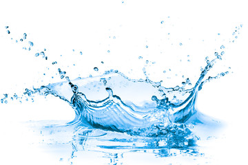 blue water splash