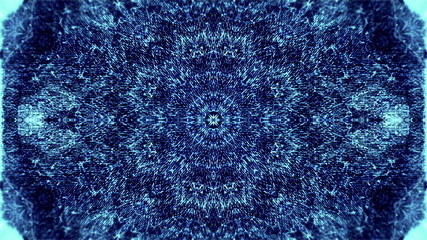 Sticker - Abstract animation, textured kaleidoscope pattern