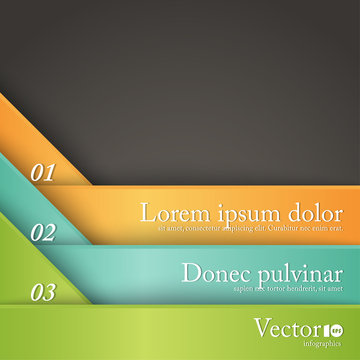 Abstract modern options template