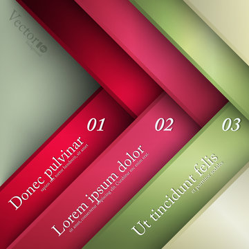 Abstract modern options template