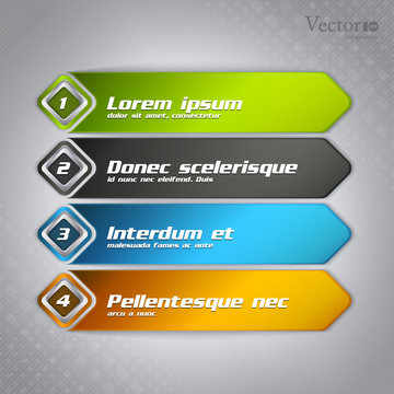 Abstract modern options template
