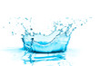 water splash with a crown shape