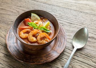 Sticker - Spicy french soup with seafood