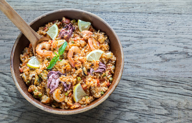 Sticker - Seafood paella