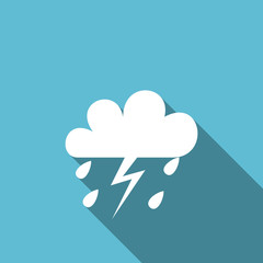 Leinwandbilder - storm flat icon waether forecast sign