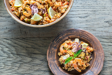 Sticker - Seafood paella