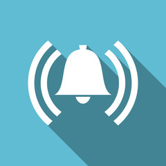 Aufkleber - alarm flat icon alert sign bell symbol