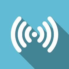 Poster - wifi flat icon wireless network sign
