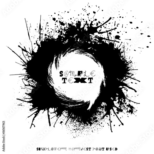 Fototapeta  Grunge splatter card.