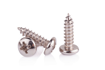 screw isolated on the white backgrounds