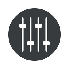 Poster - Monochrome round faders icon