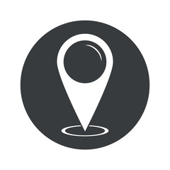 Poster - Monochrome round area pointer icon