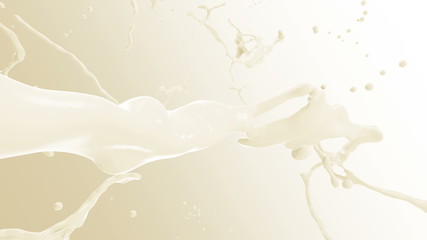 Sticker - Milk Splash. Slow motion.With mask.