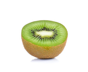 Juicy kiwi fruit isolated on white background