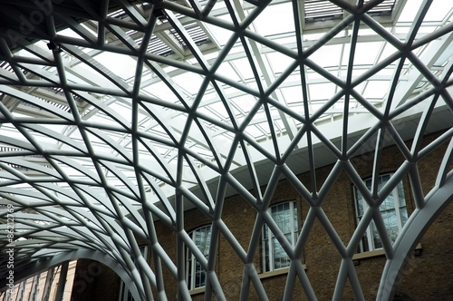 Modern ceiling of King's Cross Train Station Wallpaper Mural