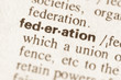 Dictionary definition of word federation