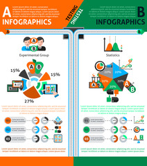 Sticker - A-b Testing Infographics Set