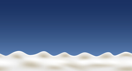 Wall Mural - Cream wave on blue background