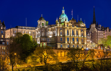 Wall Mural - Bank of Scotland building in Edinburgh