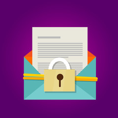 Poster - email secure document protection security hacking
