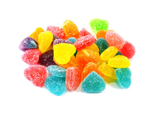 assortment of colorful fruit jelly candy