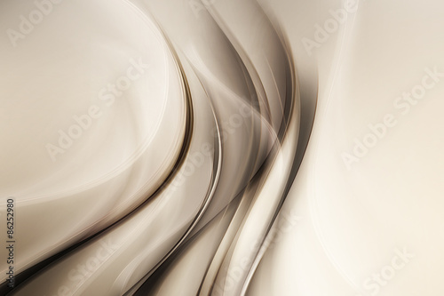 Naklejka - mata magnetyczna na lodówkę Brown Gray Amazing Abstract Waves Background