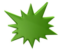 Green Bursting Star Icon