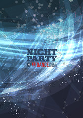 Poster - Night party Vector