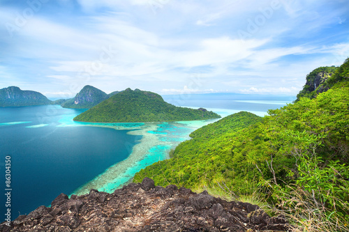 Fotomural beautiful scenery on an island