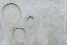 Grey Concrete Wall With Cicle Pitted Texture Background