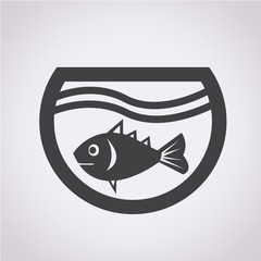 fish in aquarium icon