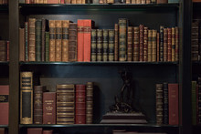 Antique And Rare Books Shelf