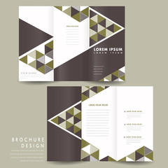 Canvas Print - trendy tri-fold template design