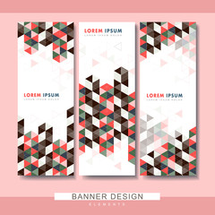 Wall Mural - modern banner template set design