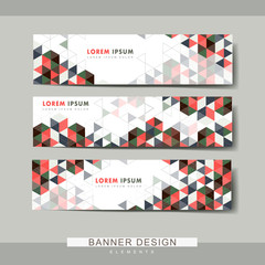 Wall Mural - modern banner template set design