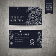 Wall Mural - elegant business card design template