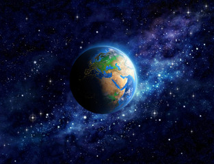 Wall Mural - planet earth in outer space