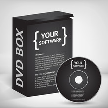 Cool Realistic Case for DVD Or CD Disk 