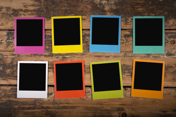 Eight colorful frames