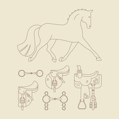 Wall Mural - Horse Gear