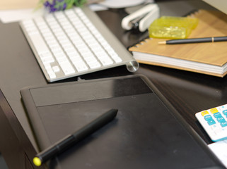 keyboard on desk