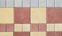 New Colorful Concrete Blocks For Paving Of Streets