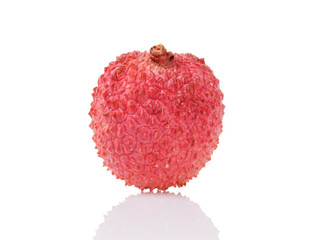 Wall Mural - lychee fruit isolated on white